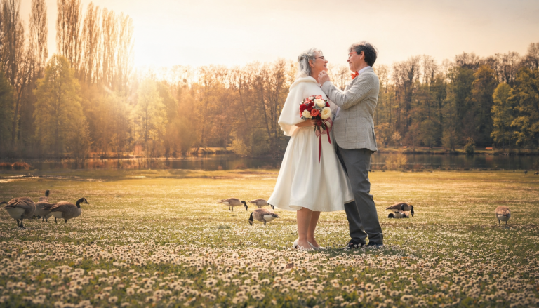 Photographe mariage Parc de Grouchy Osny – séance couple en extérieur